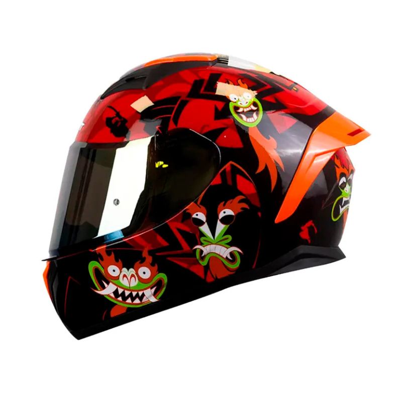 CASCO SHAFT SH-582SP EVO SAMURAI JACK ROJO NEGRO IRIDIUM