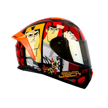 CASCO SHAFT SH-582SP EVO SAMURAI JACK ROJO NEGRO IRIDIUM