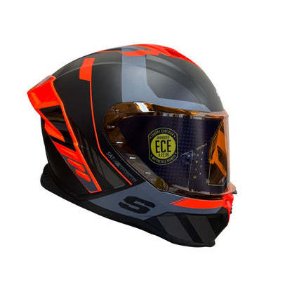 CASCO SHAFT SH-598GTR EMAN MATE NEGRO GRIS VISOR IRIDIUM