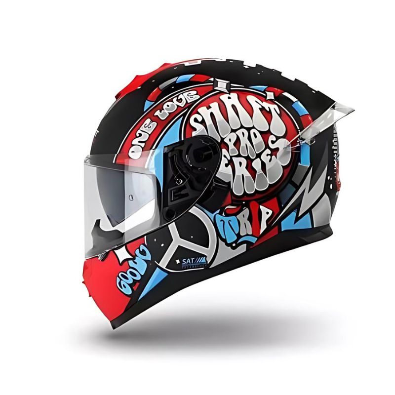 CASCO SHAFT SH-600DV PRO JIPI MATE NEGRO ROJO
