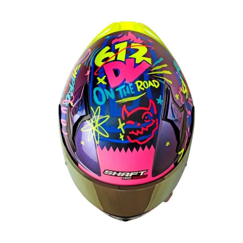 CASCO SHAFT SH-612DV PRO FUNNY CAMALEON AMARILLO NEON