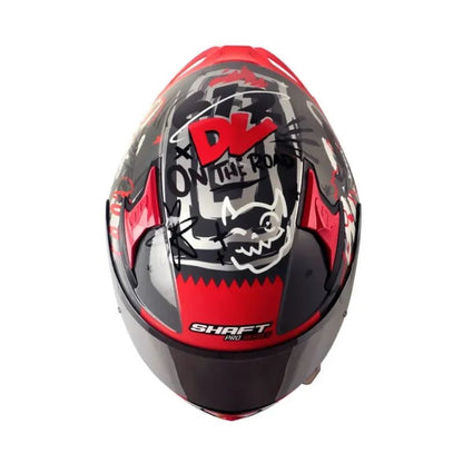 CASCO SHAFT SH-612DV PRO FUNNY GRIS ROJO VISOR IRIDIUM