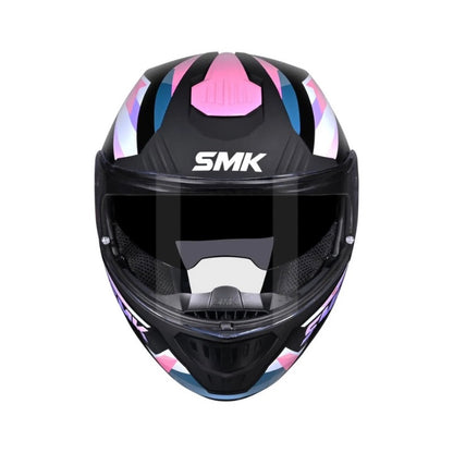 CASCO SMK GULLWING CHARGER NEGRO ROSADO