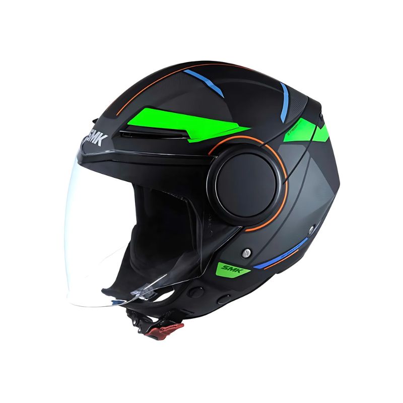 CASCO SMK STREEM KOMPLEX NEGRO VERDE