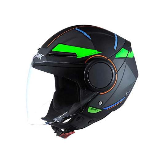 CASCO SMK STREEM KOMPLEX NEGRO VERDE