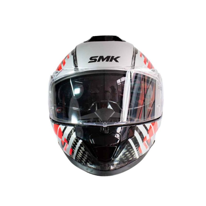CASCO SMK TITAN CARBON GL263 GRIS ROJO