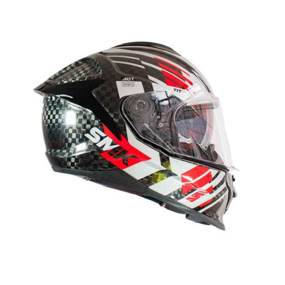 CASCO SMK TITAN CARBON GL263 GRIS ROJO