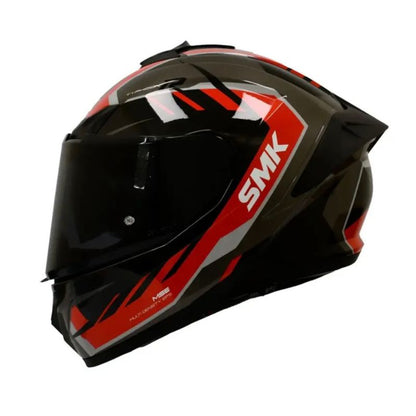 CASCO SMK TYPHOON AEROT ROJO NEGRO VISOR HUMO