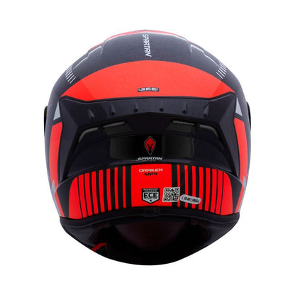 CASCO SPARTAN DRAKEN MP4 NARANJA NEON