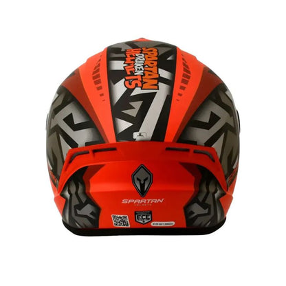CASCO SPARTAN DRAKEN S JOLLY MATE ROJO NEGRO GRIS