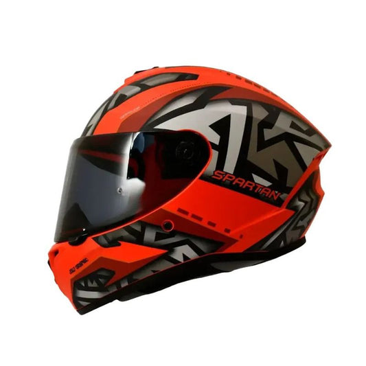 CASCO SPARTAN DRAKEN S JOLLY MATE ROJO NEGRO GRIS