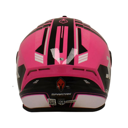 CASCO SPARTAN DRAKEN S MYTHIC ROSADO NEGRO