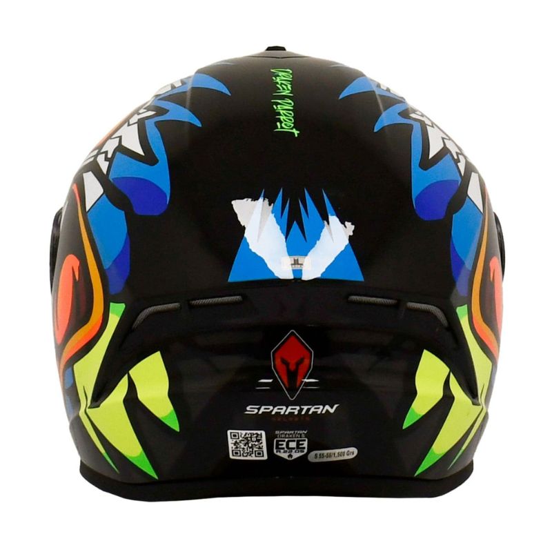 CASCO SPARTAN DRAKEN S PARROT NEGRO