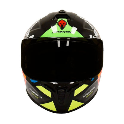 CASCO SPARTAN DRAKEN S PARROT NEGRO
