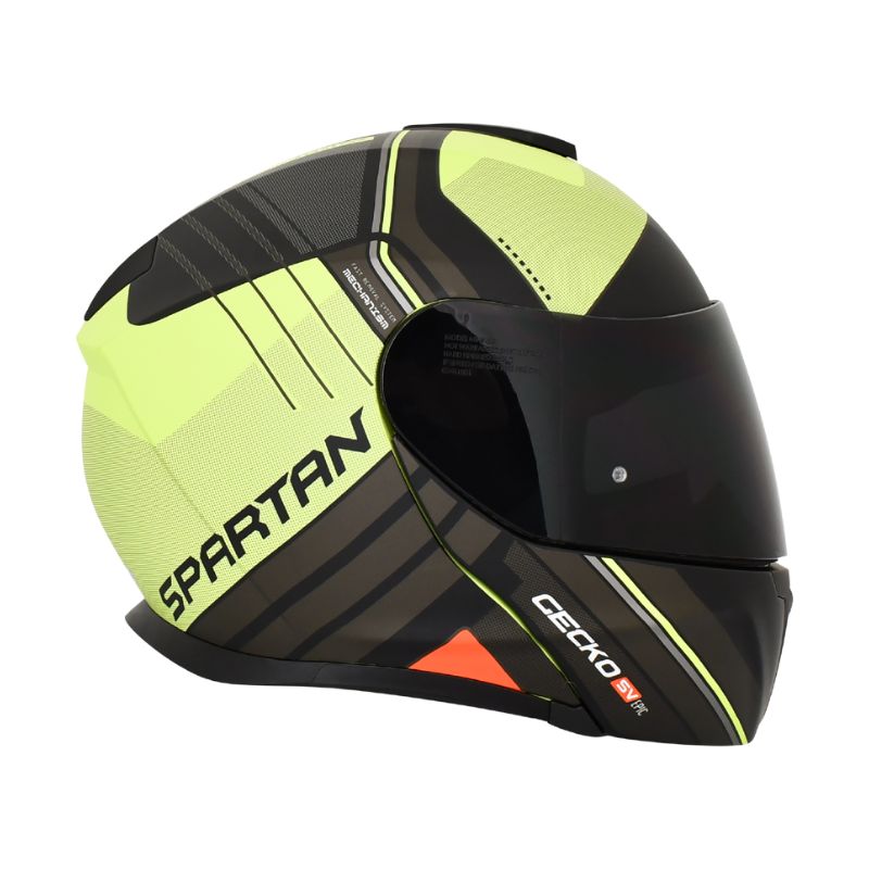 CASCO SPARTAN GECKOSV EPIC MATE GRIS AMARILLO