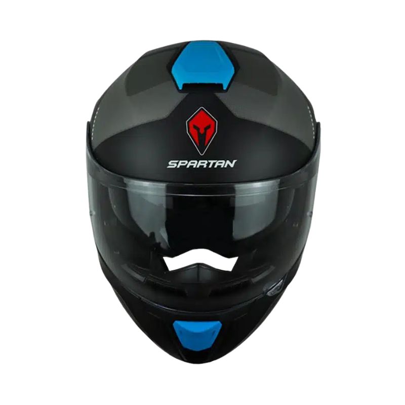 CASCO SPARTAN GECKOSV EPIC MATE GRIS AZUL