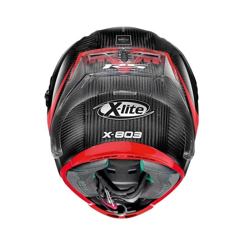CASCO X-LITE X-803RS ULTRA CARBON HOTLAP ROJO