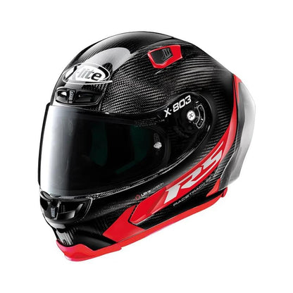 CASCO X-LITE X-803RS ULTRA CARBON HOTLAP ROJO