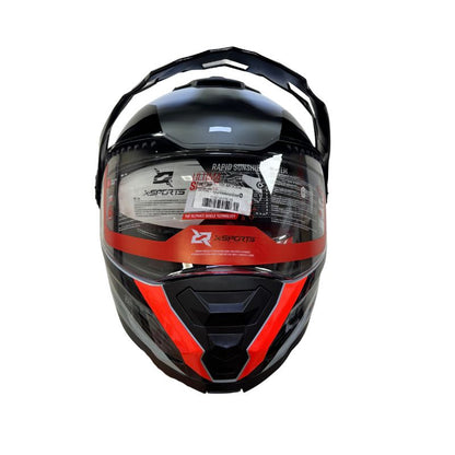 CASCO X-SPORTS 165 MOONK GRIS ROJO