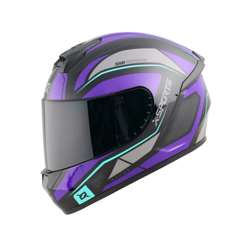 CASCO X-SPORTS M63 BROKER NEGRO MORADO