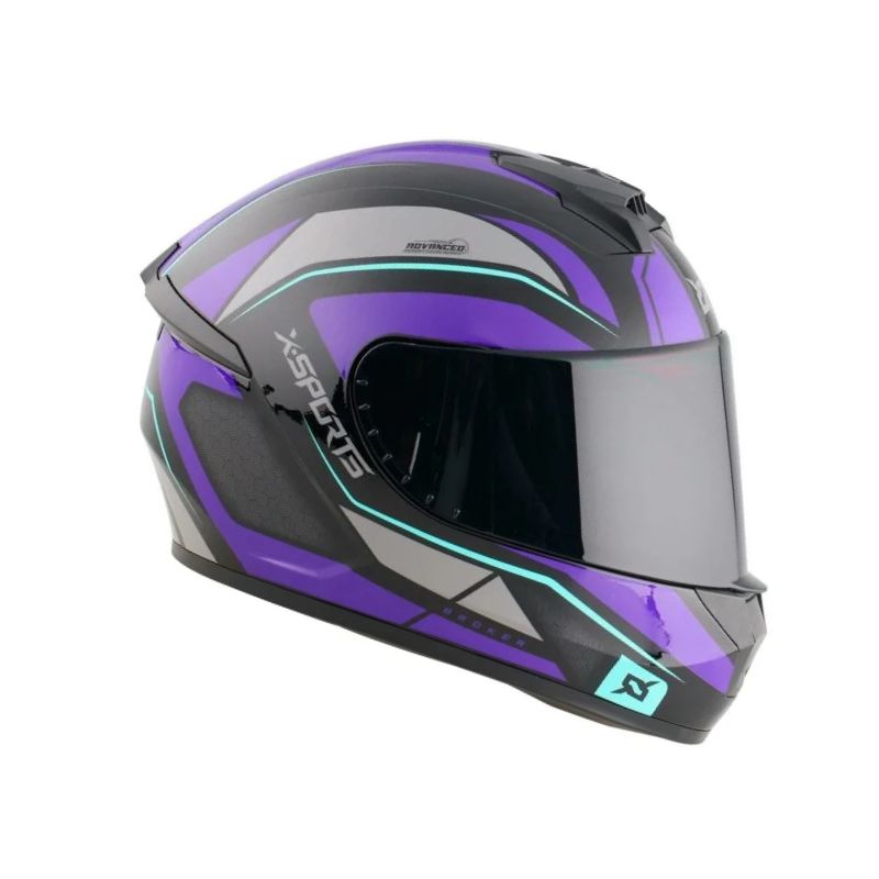 CASCO X-SPORTS M63 BROKER NEGRO MORADO