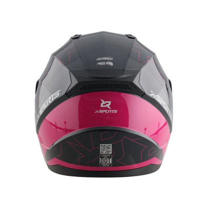 CASCO X-SPORTS M67 XPIDER GRIS FUCSIA