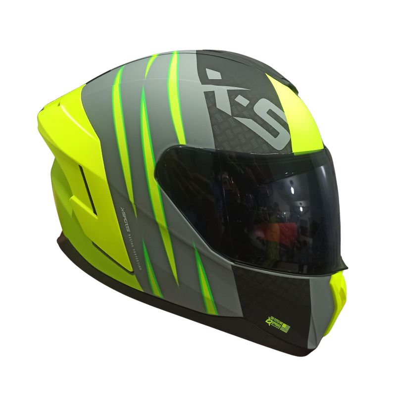 CASCO X-SPORTS M75 VRAVE AMARILLO NEON