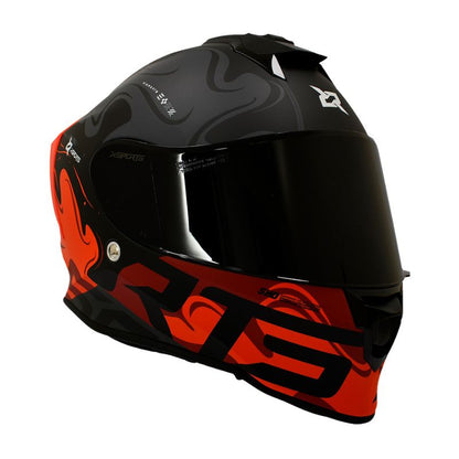 CASCO X-SPORTS V151 ELEMENTS MATE ROJO VISOR HUMO