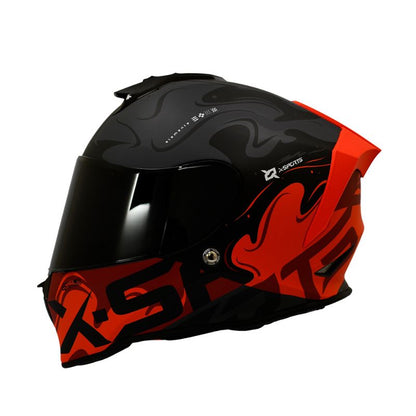 CASCO X-SPORTS V151 ELEMENTS MATE ROJO VISOR HUMO