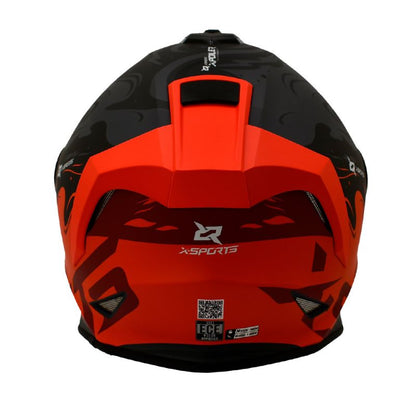 CASCO X-SPORTS V151 ELEMENTS MATE ROJO VISOR HUMO
