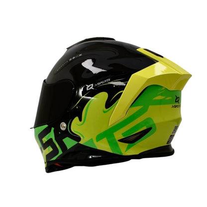 CASCO X-SPORTS V151 ELEMENTS VERDE VISOR HUMO