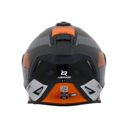 CASCO X-SPORTS V151 LEXOT NEGRO NARANJA