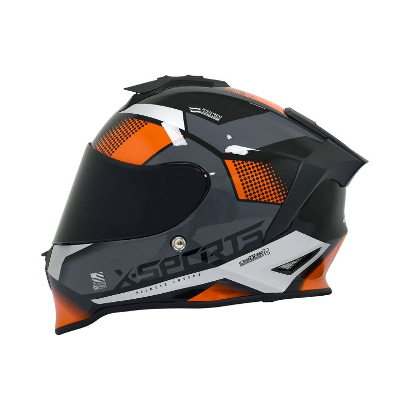 CASCO X-SPORTS V151 LEXOT NEGRO NARANJA
