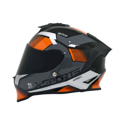 CASCO X-SPORTS V151 LEXOT NEGRO NARANJA
