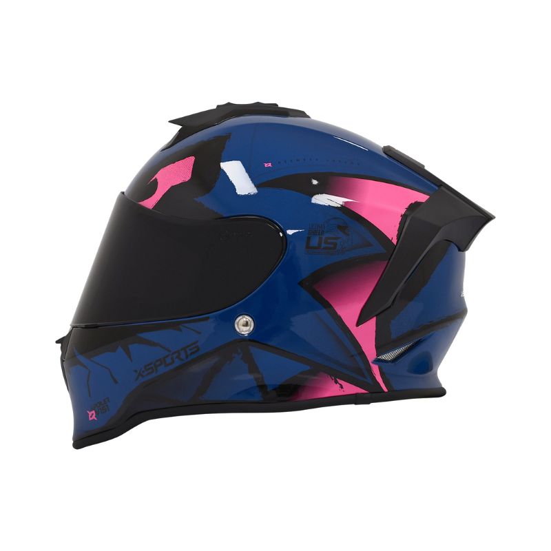 CASCO X-SPORTS V151 SWAMP AZUL FUCSIA