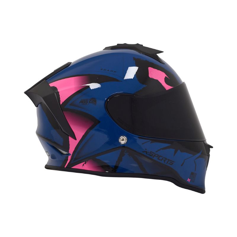 CASCO X-SPORTS V151 SWAMP AZUL FUCSIA