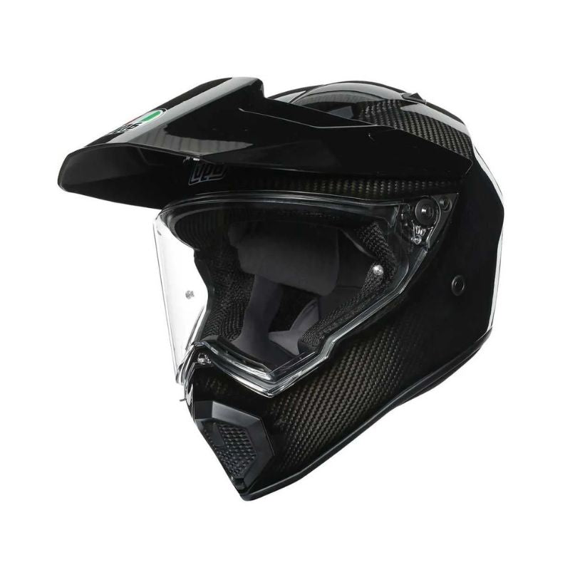 CASCO AGV AX9 MONO MATE CARBONO