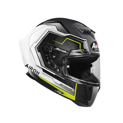 CASCO AIROH GP550 S RUSH BLANCO AMARILLO NEGRO