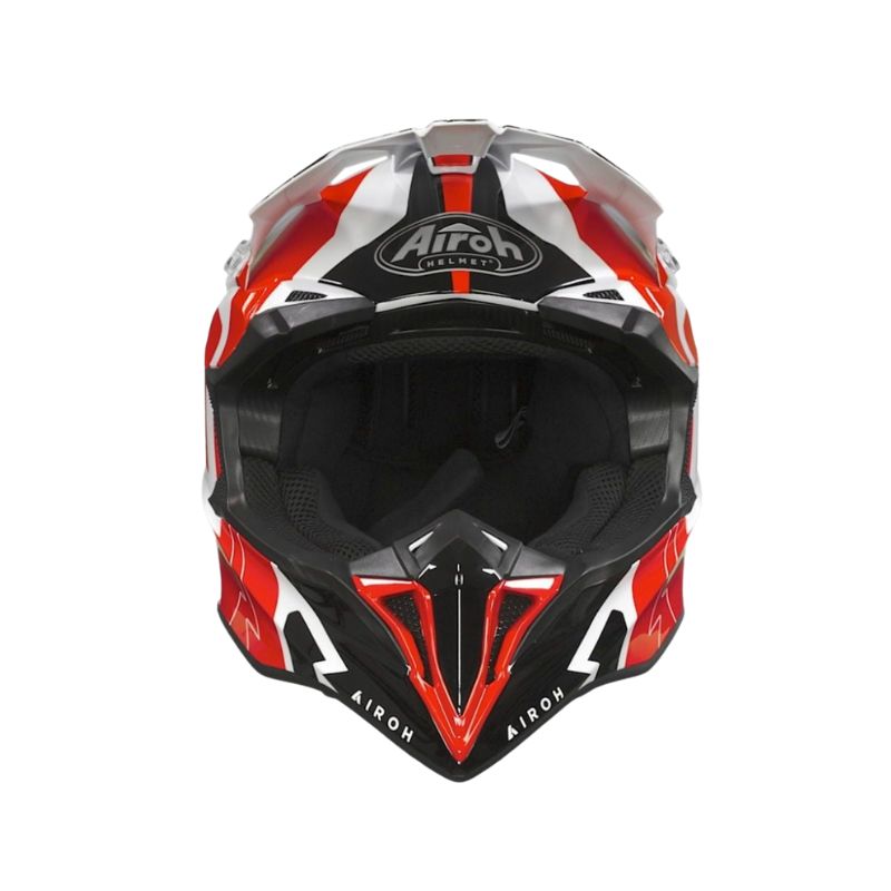CASCO AIROH WRAAP RAZE ROJO BLANCO
