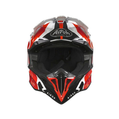 CASCO AIROH WRAAP RAZE ROJO BLANCO