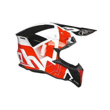 CASCO AIROH WRAAP RAZE ROJO BLANCO