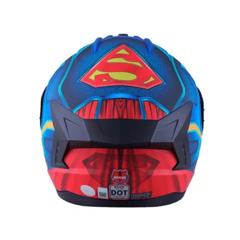 CASCO EDGE EXTREME SUPERMAN AZUL
