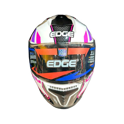 CASCO EDGE FRANKIE MASTER 88 BLANCO ROSADO