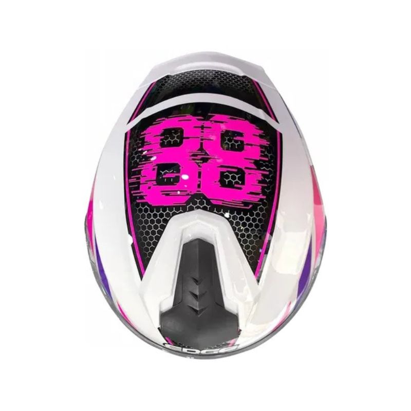 CASCO EDGE FRANKIE MASTER 88 BLANCO ROSADO