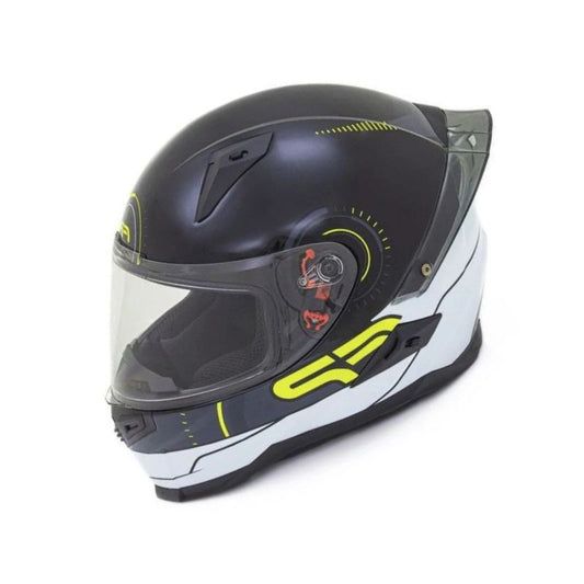 CASCO FIREPARTS IGNITION 863D NEGRO BLANCO AMARILLO NEON