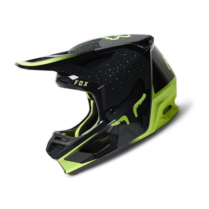 CASCO FOX V2 VIZEN NEGRO AMARILLO NEON