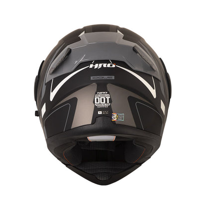 CASCO HRO HRO-3400DV IOQUE MATE NEGRO GRIS