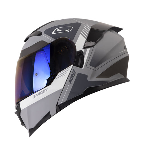 CASCO HRO 3440 DV TIMER MATE GRIS GIRS VISOR IRIDIUM AZUL