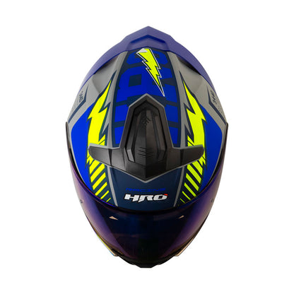 CASCO HRO 3440 DV TRACK SPEC MATE GRIS AMARILLO NEON IRIDIUM