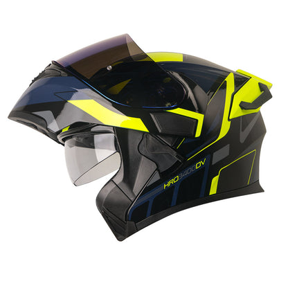 CASCO HRO HRO-3400DV IOQUE NEGRO AMARILLO NEON